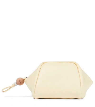 LORO PIANA PUFFY POUCH SMALL LEATHER SHOULDER BAG 