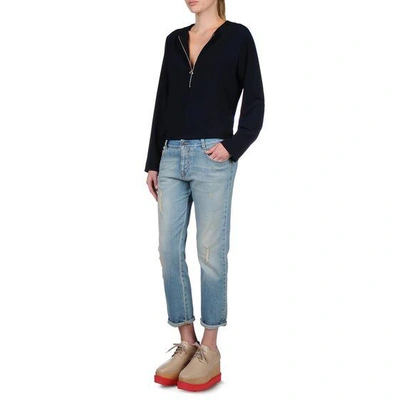 Shop Stella Mccartney Midnight Arlesa Top In Navy