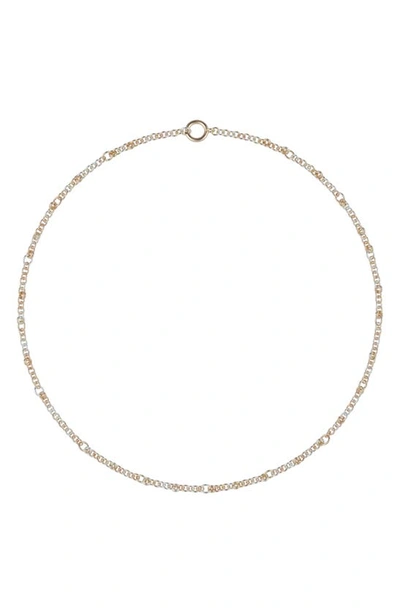 Spinelli Kilcollin Two-tone Gravity Chain Necklace In Mixed Metal