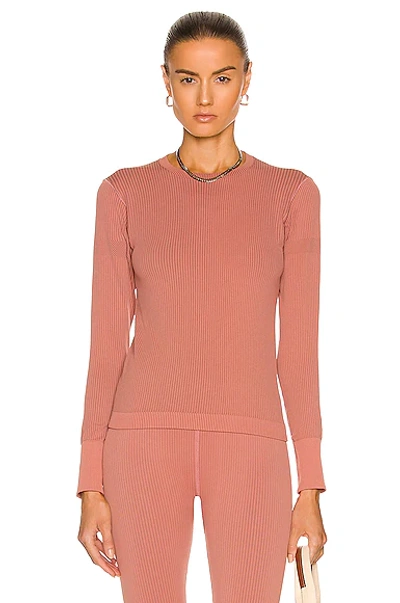 Cordova Rib-knit Base Layer Top In Clay