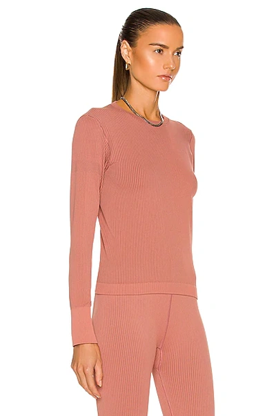 Cordova Rib-knit Base Layer Top In Clay