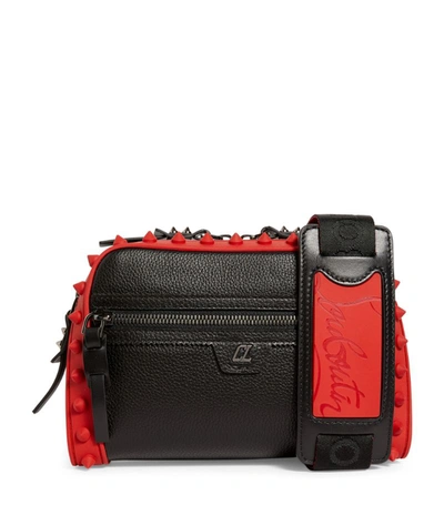 Shop Christian Louboutin Loubitown Leather Cross-body Bag In Red