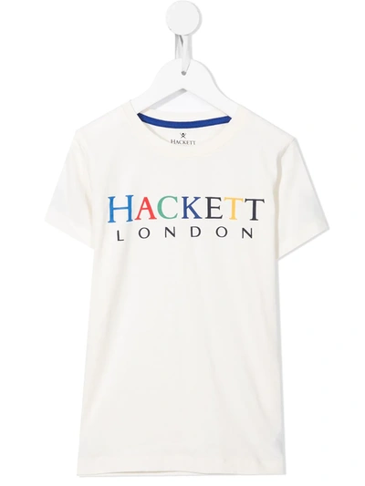 Hackett Logo-printed T-shirt In White