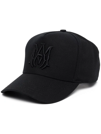 Shop Amiri Logo-embroidered Baseball Cap In Black