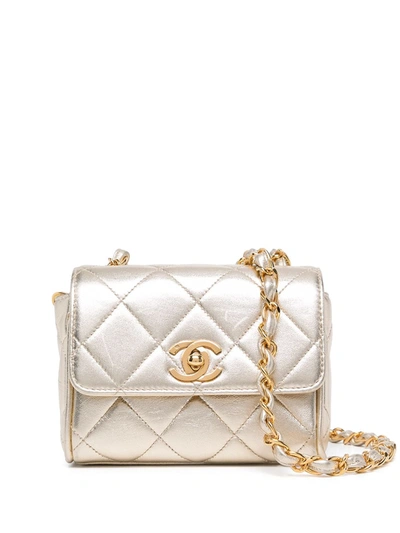 Pre-owned Chanel 1995 Mini Classic Flap Square Shoulder Bag In