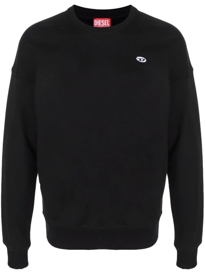 Shop Diesel S-rob-doval-pj Cotton Sweatshirt In Black