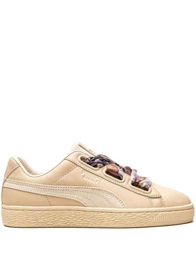 Shop Puma Heart Mimicry Low-top Sneakers In Nude