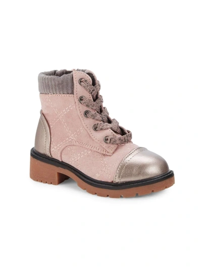 Shop Steve Madden Girl's Tgriffon Faux Leather High-top Boots In Blush