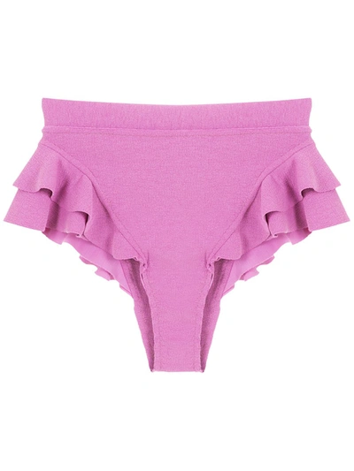 Shop Clube Bossa Turbe High-waisted Bikini Briefs In Pink