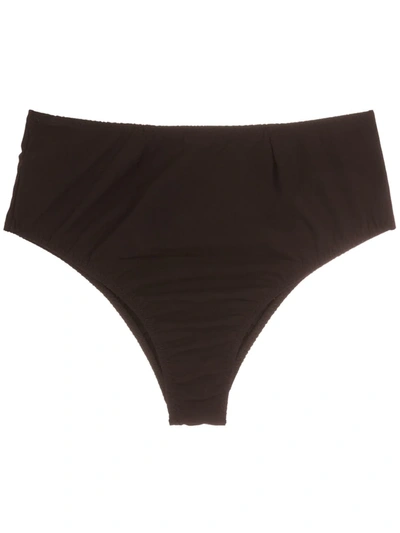 Shop Clube Bossa Casall High-waisted Bikini Bottoms In Black