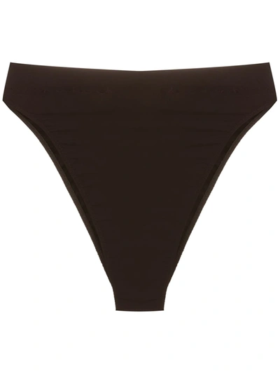 Shop Clube Bossa Vanity High-waisted Bikini Briefs In Black