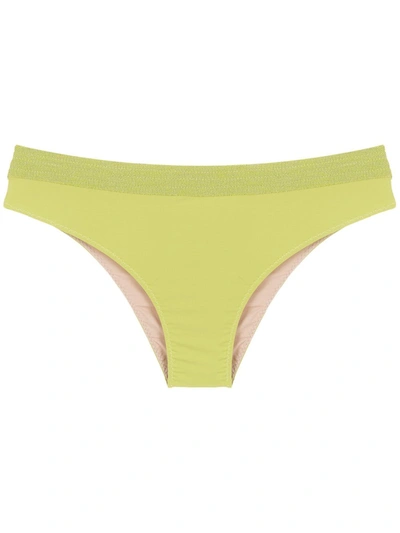 Shop Clube Bossa Niarchos Mid-rise Bikini Bottoms In Green