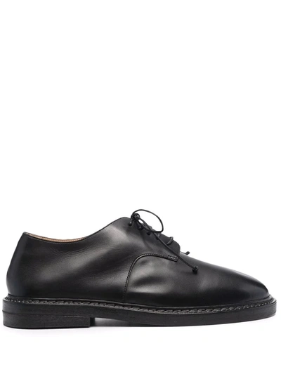 Shop Marsèll Nasello Leather Derby Shoes In Black
