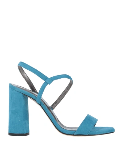 Shop Momoní Woman Sandals Pastel Blue Size 8 Soft Leather
