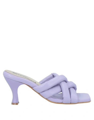 Shop Loretta Pettinari Woman Sandals Lilac Size 6 Soft Leather In Purple