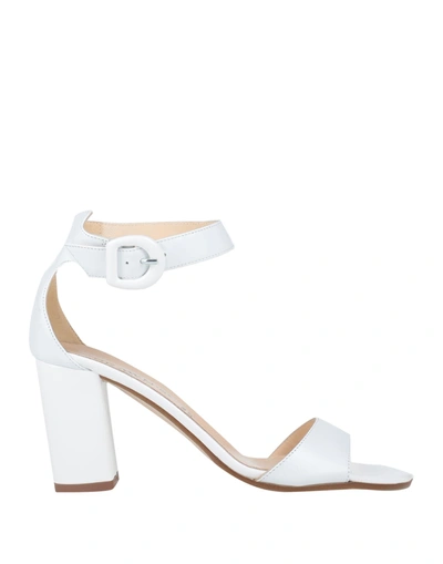 Shop Brawn's Woman Sandals White Size 6 Soft Leather