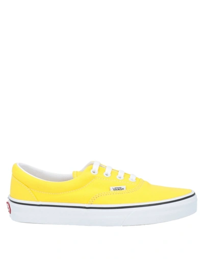 Shop Vans Woman Sneakers Yellow Size 5.5 Textile Fibers