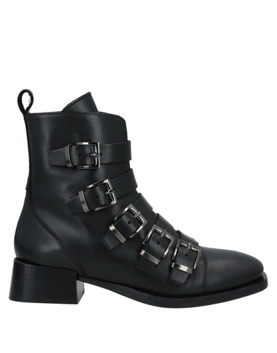 Shop Laura Bellariva Woman Ankle Boots Black Size 9 Calfskin