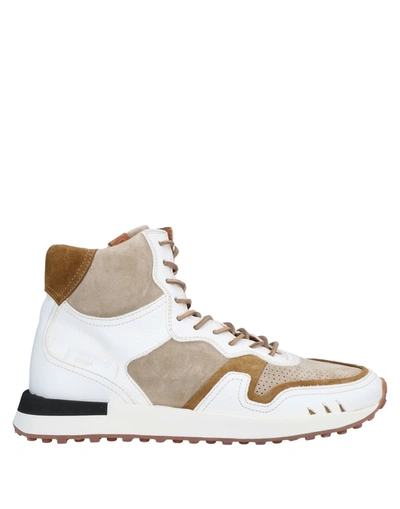 Shop Buttero Man Sneakers Khaki Size 8 Soft Leather