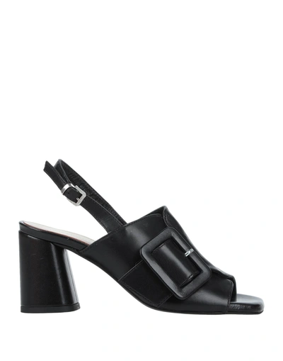 Shop Formentini Woman Sandals Black Size 5 Soft Leather