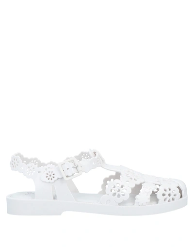 Shop Melissa + Viktor & Rolf Woman Sandals White Size 7 Pvc - Polyvinyl Chloride