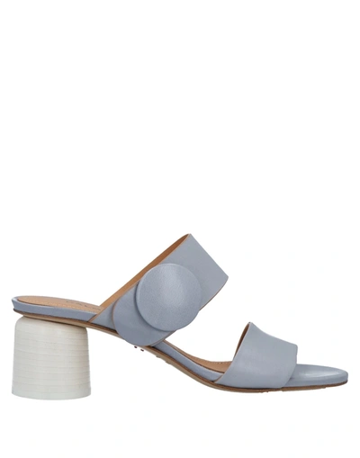 Shop Halmanera Sandals In Light Grey
