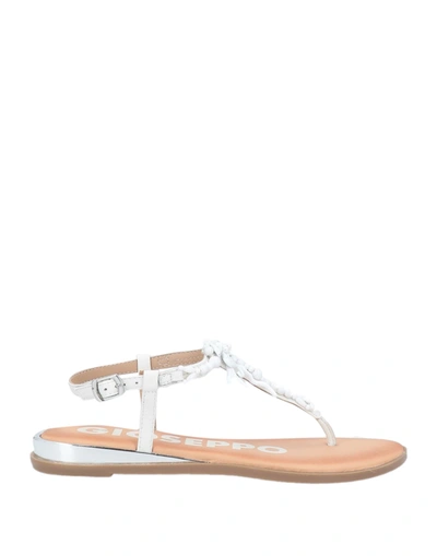 Shop Gioseppo Woman Thong Sandal White Size 6 Soft Leather