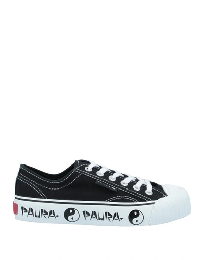 Shop Paura X Superga Woman Sneakers Black Size 8 Textile Fibers