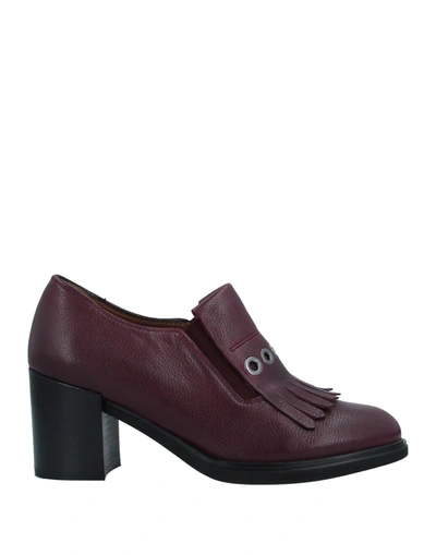 Shop Just Melluso Loafers In Deep Purple