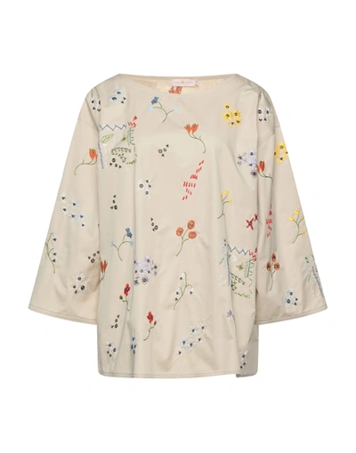 Tory Burch Blouses In Beige | ModeSens