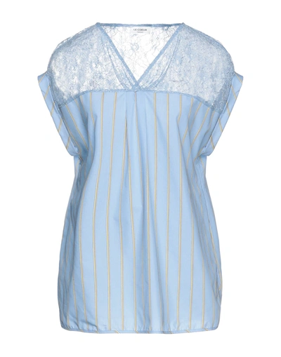 Le Coeur Twinset Blouses In Sky Blue | ModeSens
