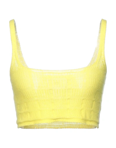 Shop Solotre Tops In Yellow