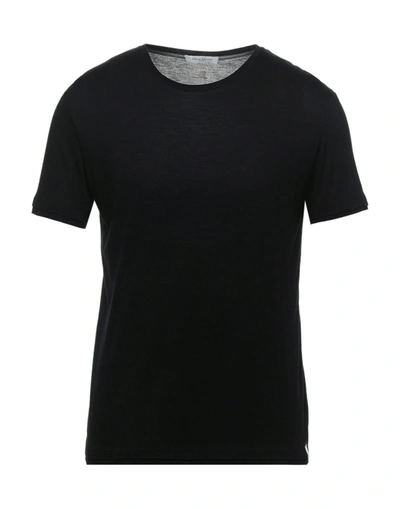 Shop Paolo Pecora Man T-shirt Black Size L Viscose