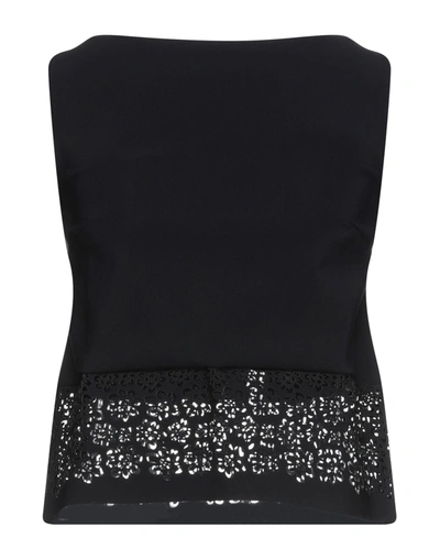 Shop Chiara Boni La Petite Robe Woman Top Black Size 4 Polyamide, Elastane