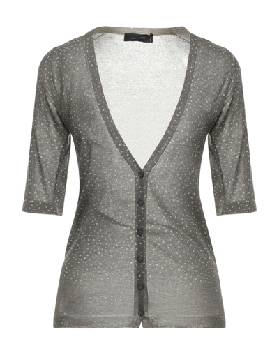 Shop Cividini Woman Cardigan Lead Size 8 Viscose, Polyester, Polyamide In Grey