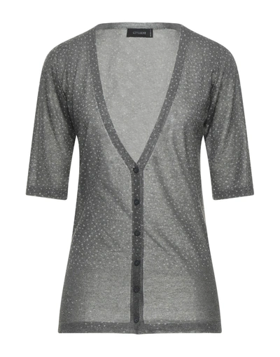 Shop Cividini Woman Cardigan Grey Size 6 Viscose, Polyester, Polyamide