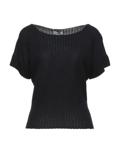 Shop Alpha Studio Woman Sweater Midnight Blue Size 8 Viscose, Cotton