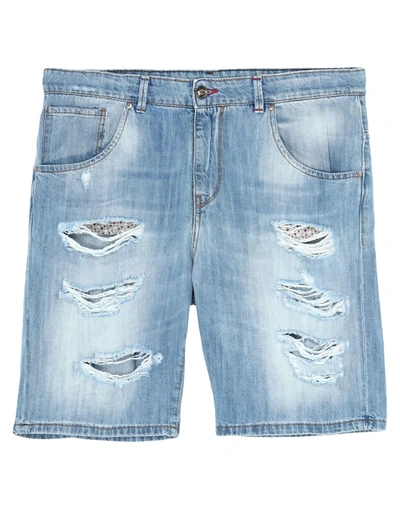 Shop Displaj Man Denim Shorts Blue Size 26 Cotton