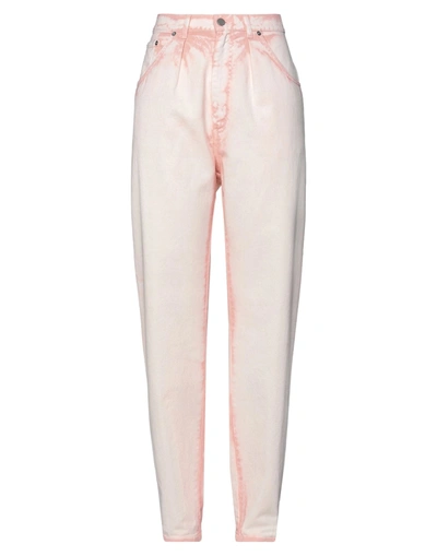 Shop Alberta Ferretti Woman Jeans Light Pink Size 12 Cotton