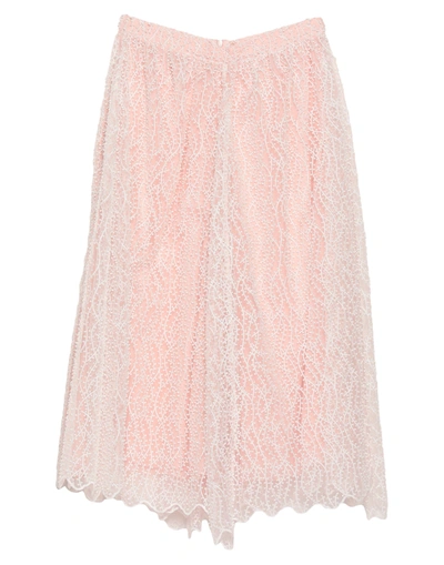 Shop Be Blumarine Woman Midi Skirt Light Pink Size 4 Polyester