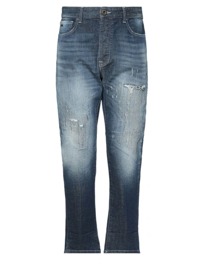 Shop Emporio Armani Man Jeans Blue Size 30 Cotton, Elastane