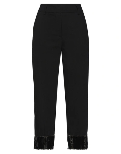 Shop Antonella Rizza Woman Pants Black Size 6 Cotton, Polyester, Elastane