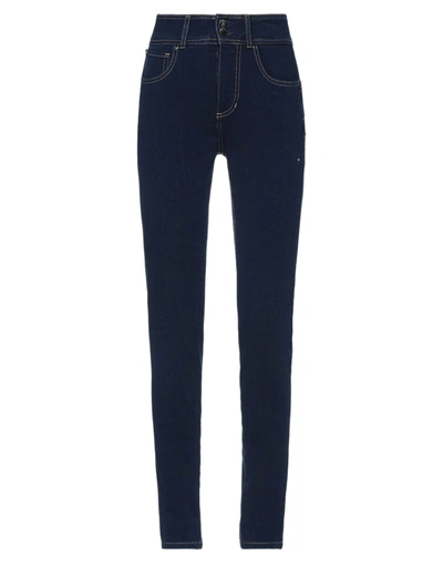 Shop Guess Woman Jeans Blue Size 25w-29l Modal, Cotton, Polyester, Elastane