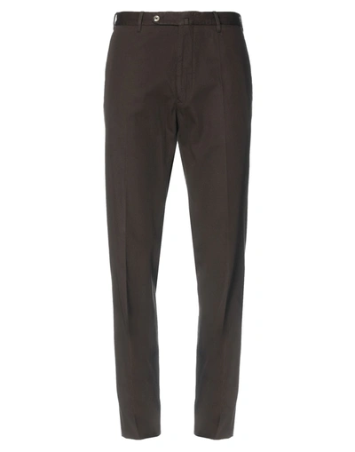 Shop Jasper Reed Man Pants Dark Brown Size 36 Cotton