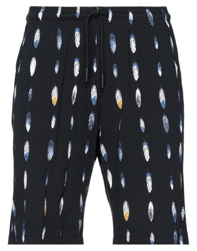 Shop Marcelo Burlon County Of Milan Marcelo Burlon Man Shorts & Bermuda Shorts Black Size Xs Cotton, Polyester