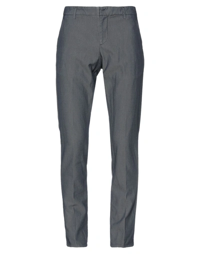 Shop Dondup Man Pants Midnight Blue Size 34 Cotton, Polyester, Elastane