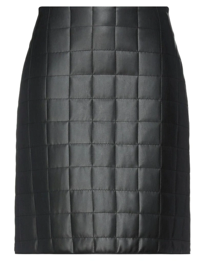 Shop Liviana Conti Woman Mini Skirt Black Size 8 Polyurethane, Polyester