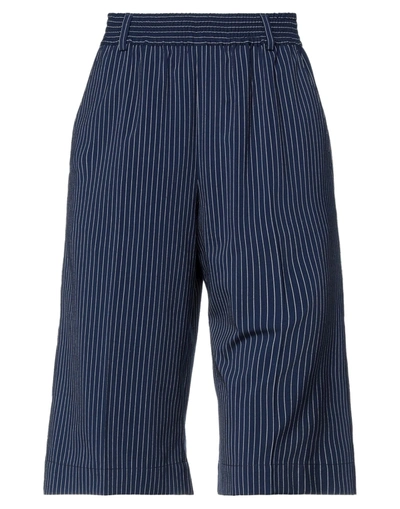 Shop Baum Und Pferdgarten Woman Cropped Pants Midnight Blue Size 6 Polyester, Viscose, Elastane