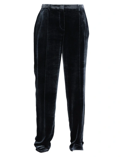 Shop Giorgio Armani Woman Pants Midnight Blue Size 8 Viscose, Silk