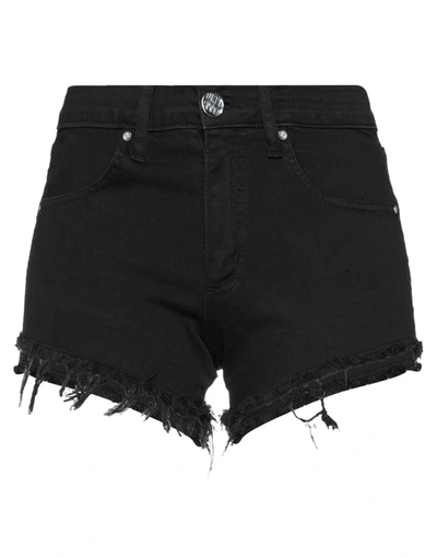 Shop Hanny Deep Denim Shorts In Black